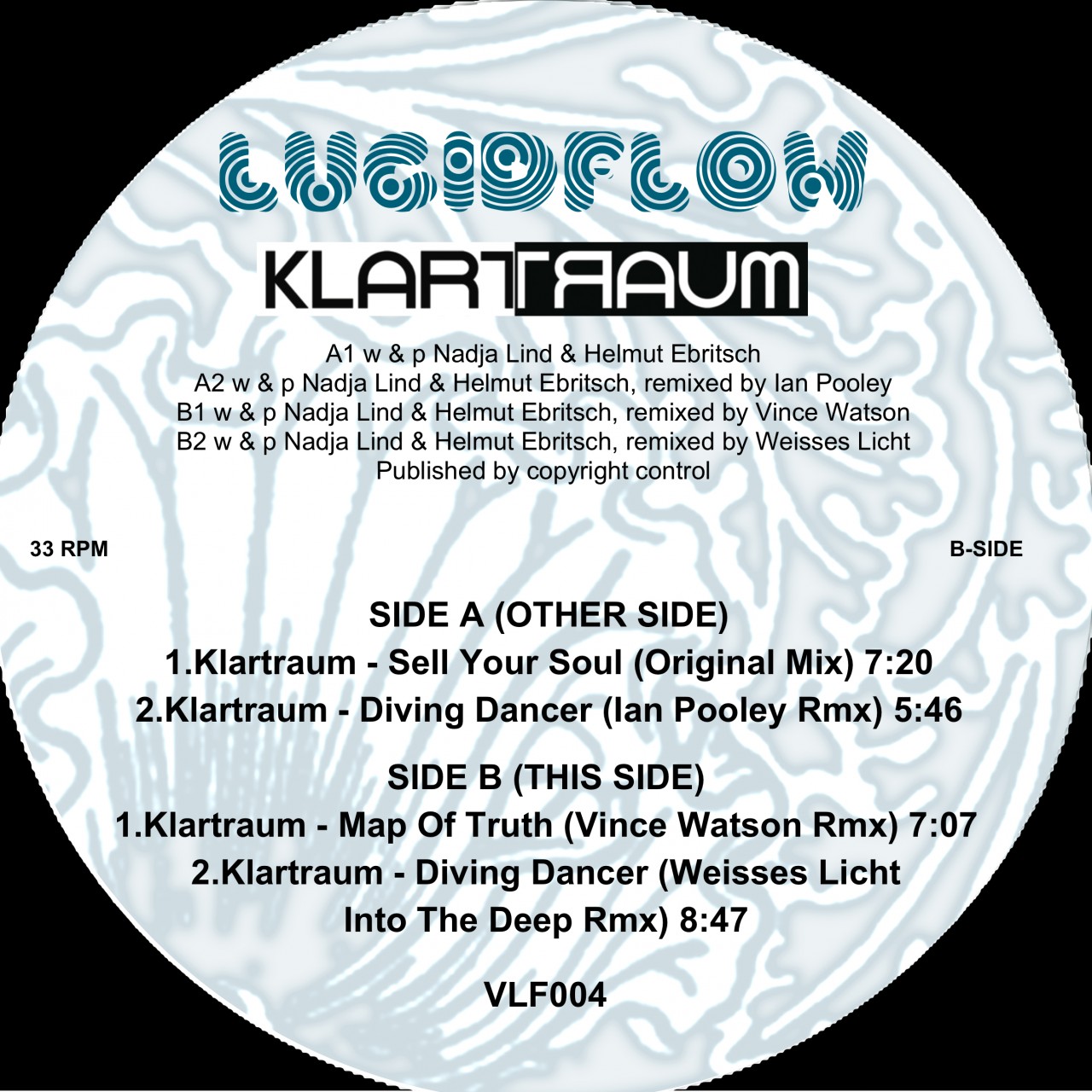 VLF004 – Klartraum – Secret Moon Wax Edition Pt.2 (rmx Ian Pooley, Vince Watson, Weisses Licht)
